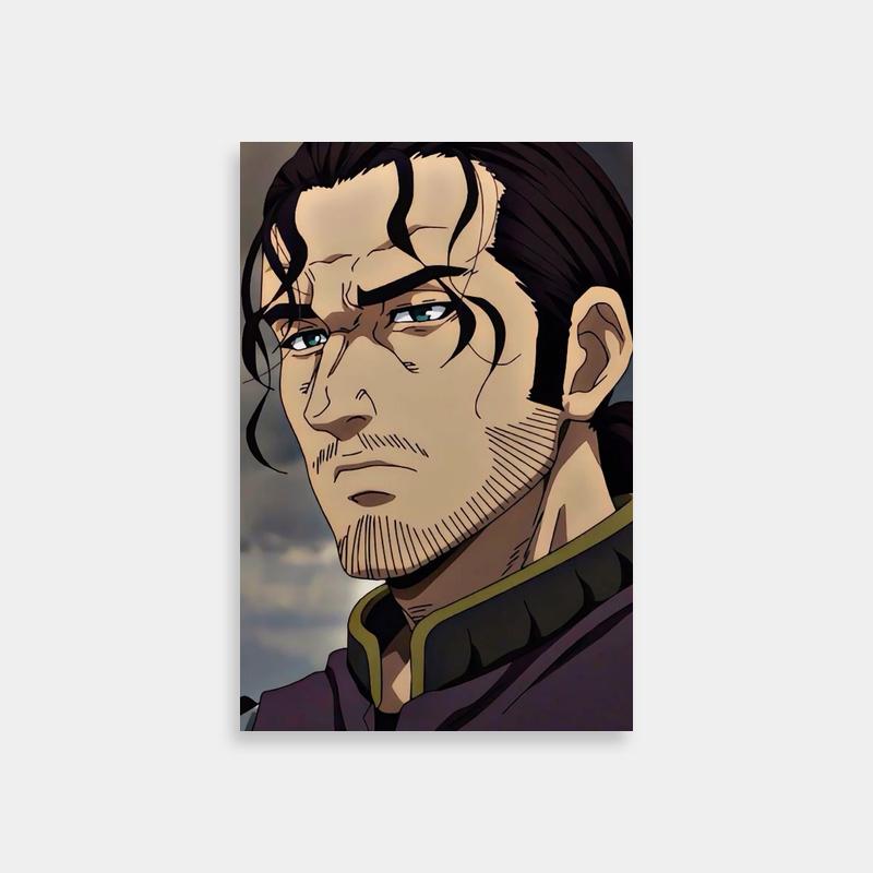 Vinland Saga Snake Poster - Blue-Eyed Anime Character