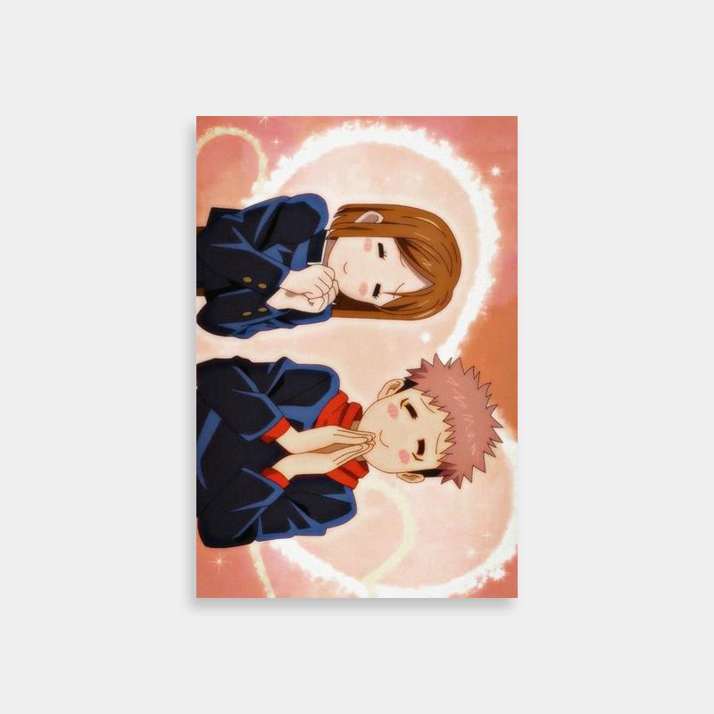 Nobara Kugisaki & Friend Jujutsu Kaisen Anime Poster - Sky Background