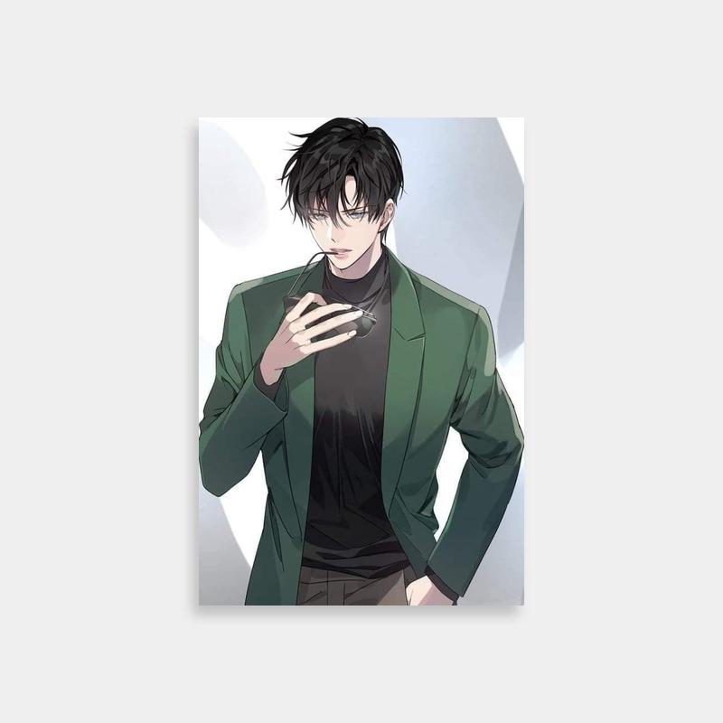 Mamoru Chiba Green Jacket Poster - Sailor Moon Art