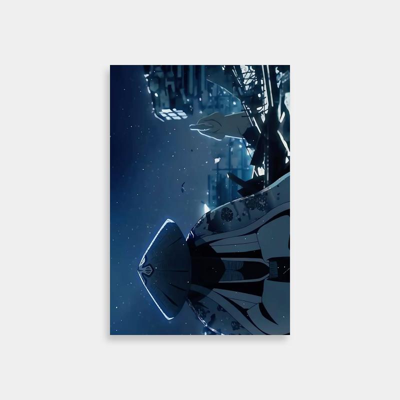 Byakuya Kuchiki Bleach Space-Themed Poster - Anime Wall Decor