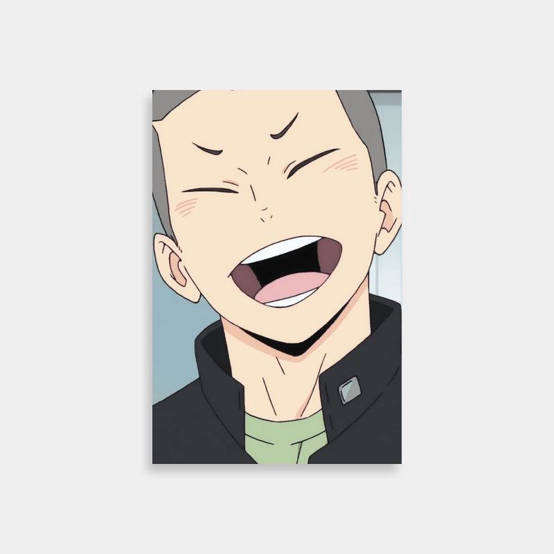 Tanaka Ryuunosuke Haikyuu Wall Art - Intense Volleyball Action