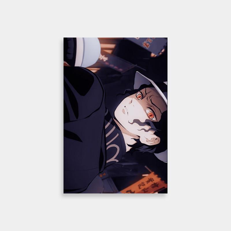 Muzan Kibutsuji Lying Down Anime Poster - Demon Slayer Art