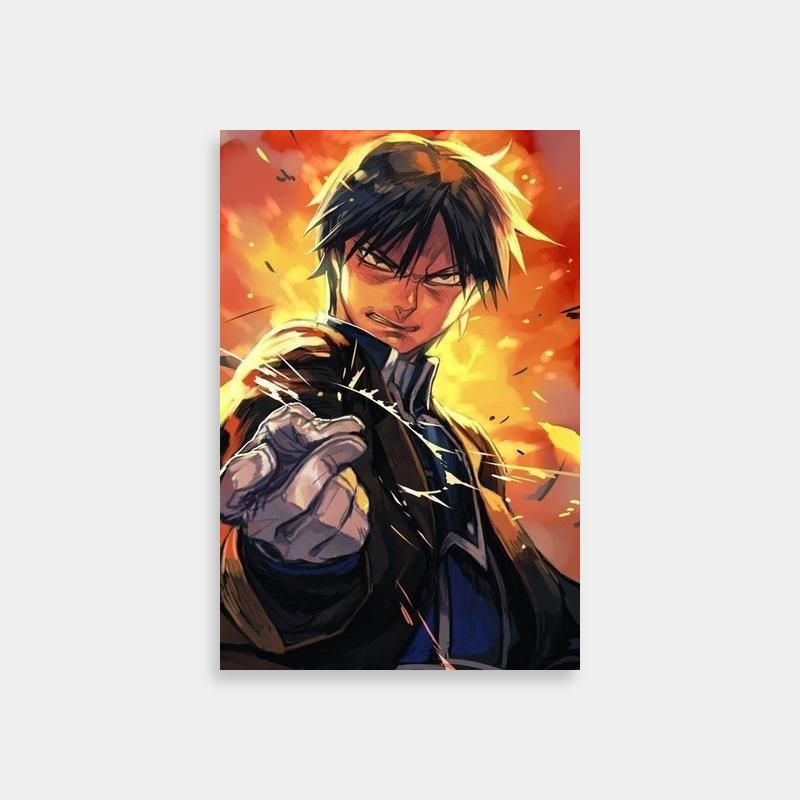 Roy Mustang Pointing Finger Poster - Flame Alchemist Art