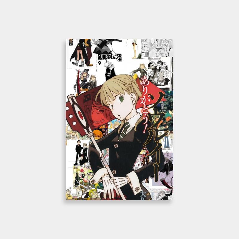 Soul Eater Maka Albarn Red Umbrella Art Print