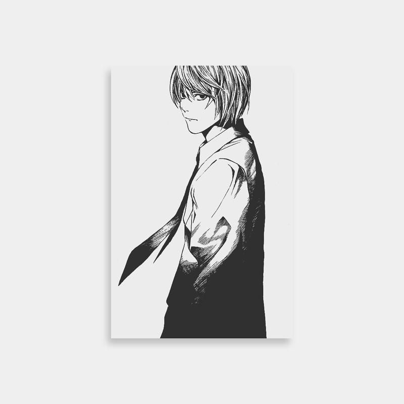 Near Death Note Poster - Stylish Anime Character with Tie Art Print