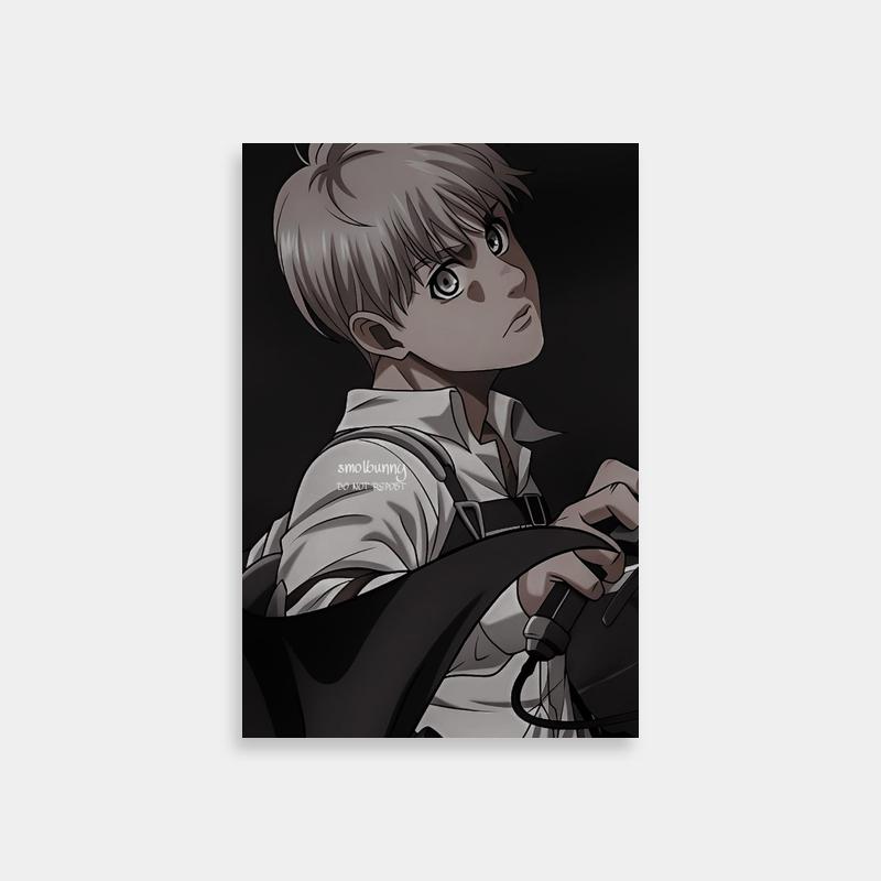 Armin Arlert Attack on Titan Steering Wheel Scene Poster