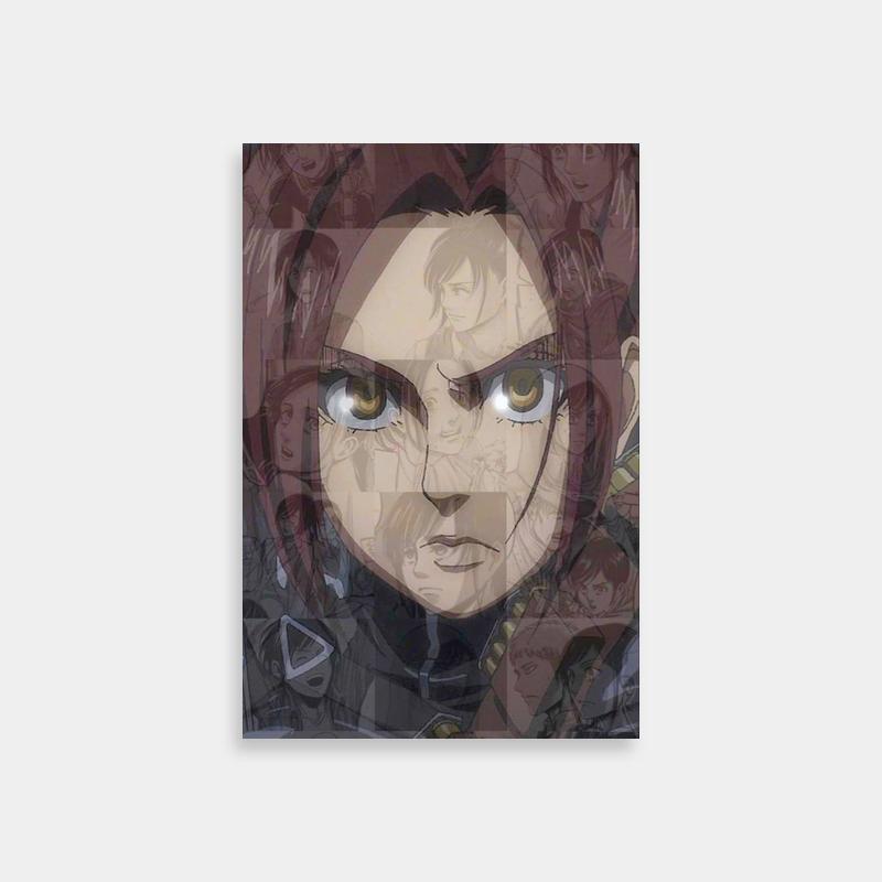 Sasha Braus Attack on Titan Poster - Brown Eyes & Long Hair Art
