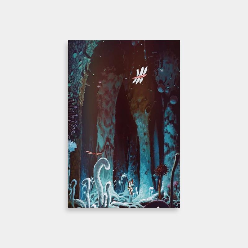 Nausicaa Cave Scene Anime Poster - Studio Ghibli Print