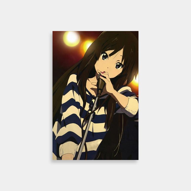 Mio Akiyama K-ON! Music Poster - Long Hair & Micro Art