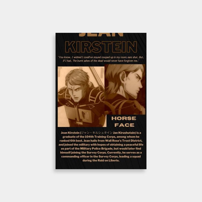 Horse Face Movie Jean Kirstein Promo Poster - Attack on Titan