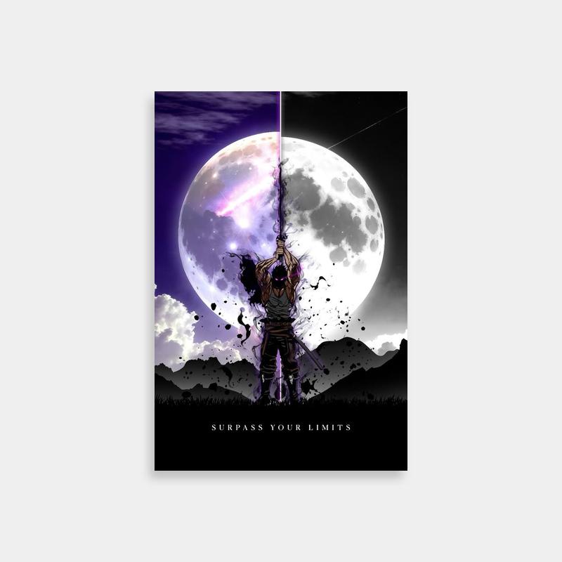 Yami Sukehiro Black Clover Dual Swords Poster