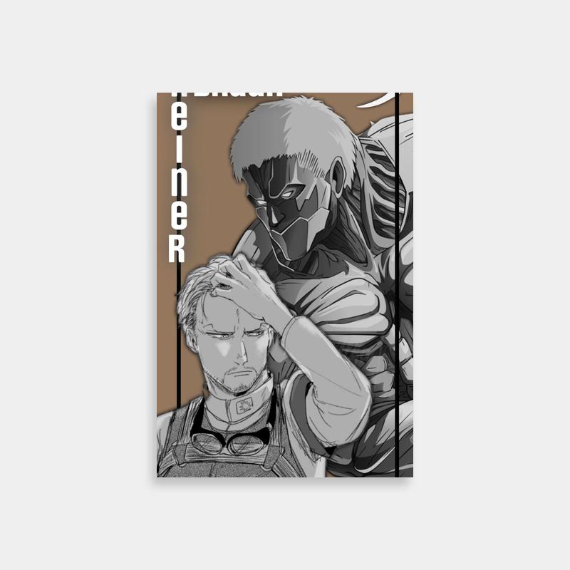Reiner Braun Attack on Titan Poster - Emotional Character Art
