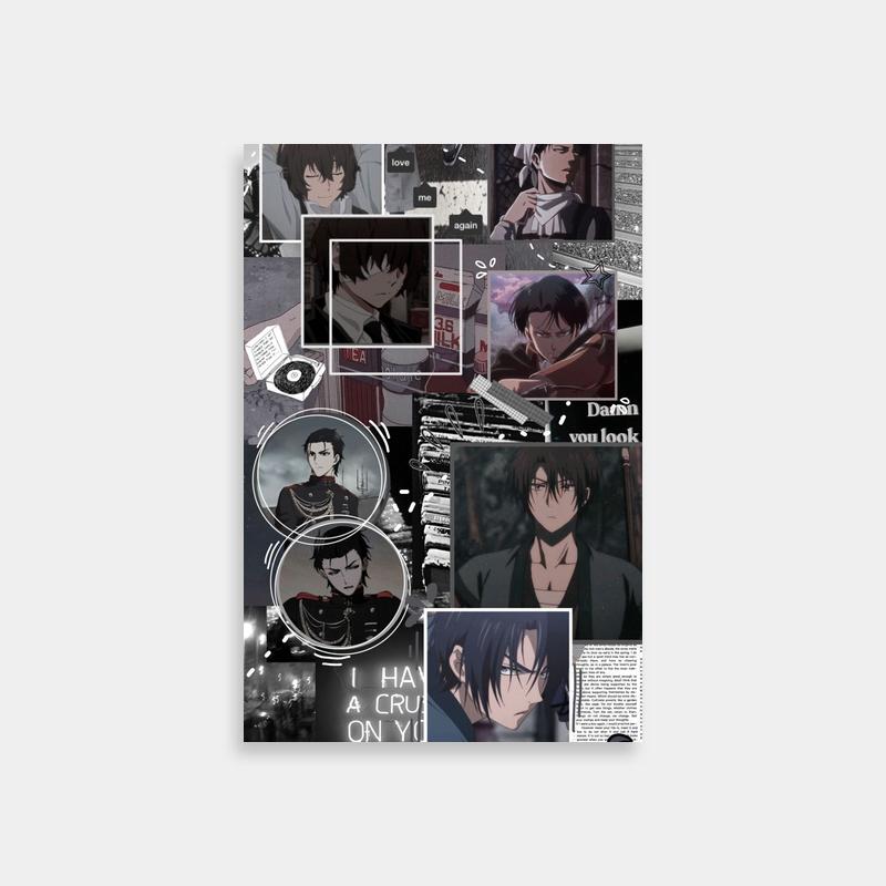 Kenny Ackerman Attack on Titan Crush Text Collage Art