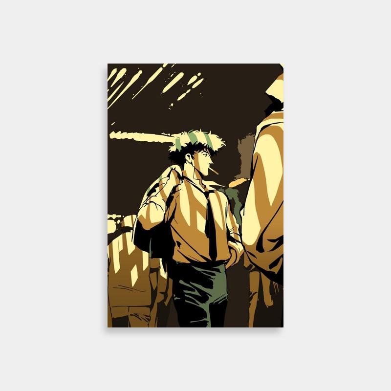 Spike Spiegel Cowboy Bebop Poster - Street Scene Anime Art