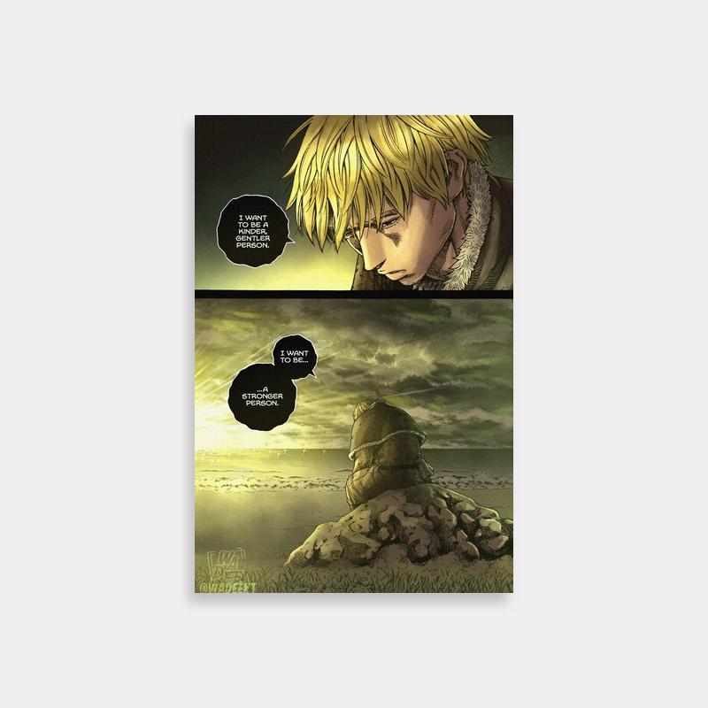 Vinland Saga Comic Art Print - Dramatic Sky Gazing Poster