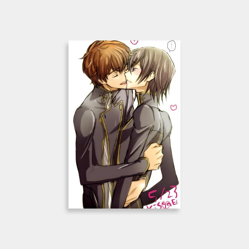 Suzaku Kururugi Code Geass Poster - Heartwarming Hug Art