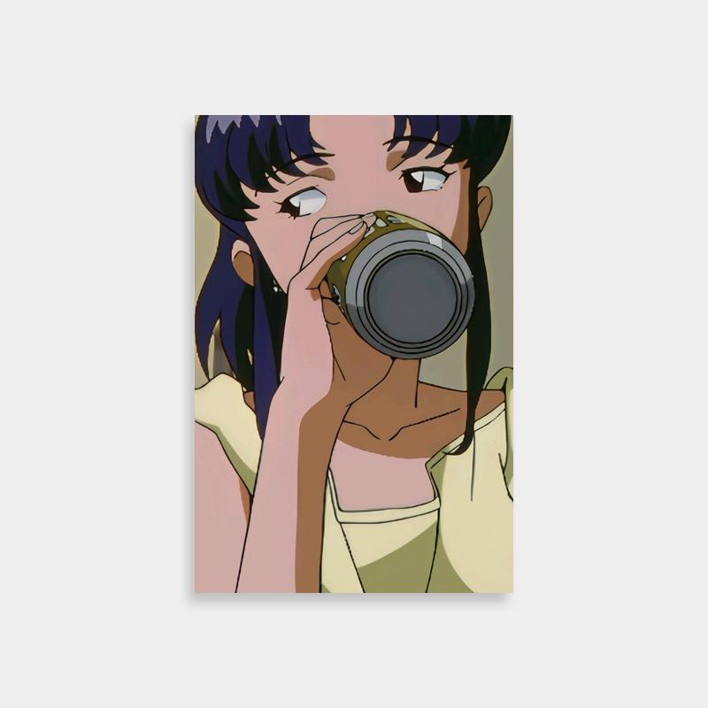 Misato Katsuragi Neon Genesis Evangelion Character Poster
