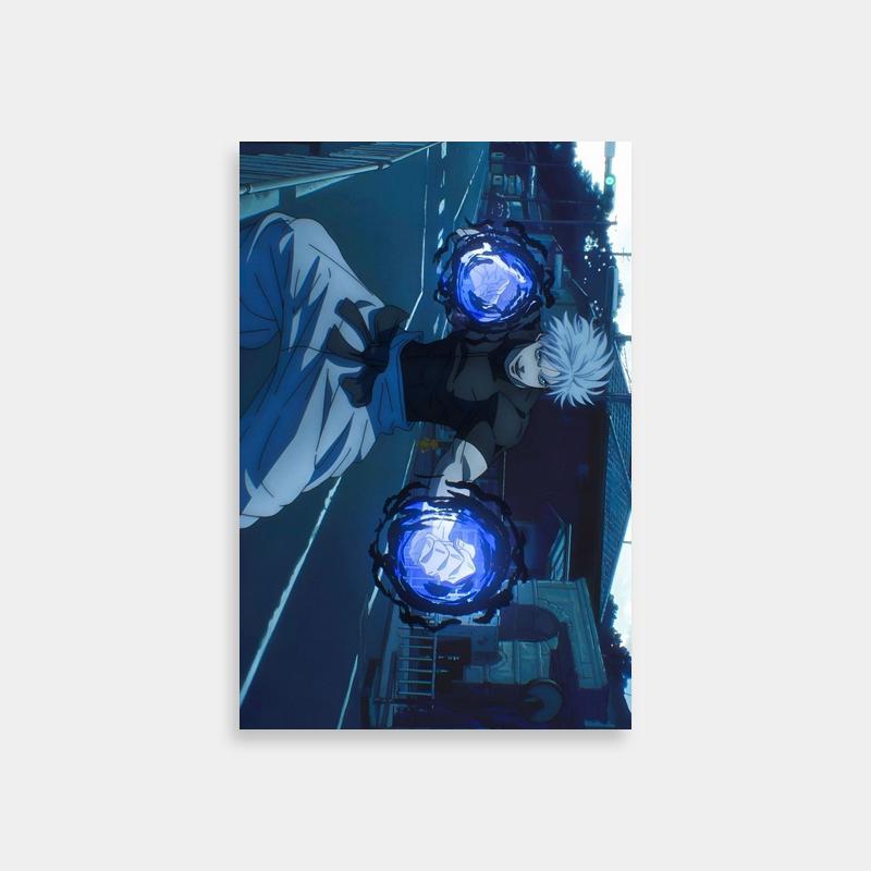 Satoru Gojo Jujutsu Kaisen Poster - Dual Anime Characters Art