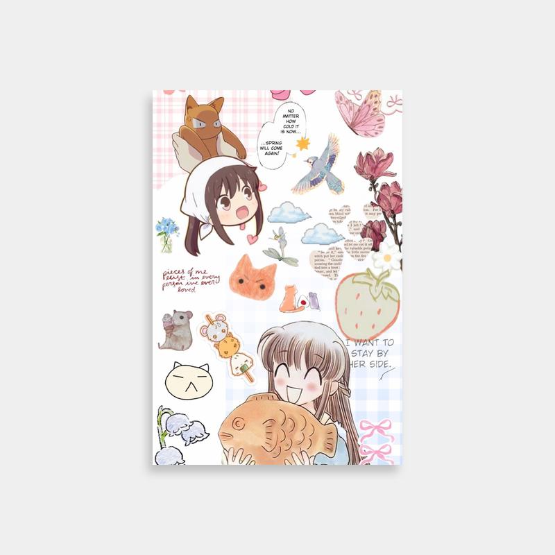 Tohru Honda with Animals Fruits Basket Art