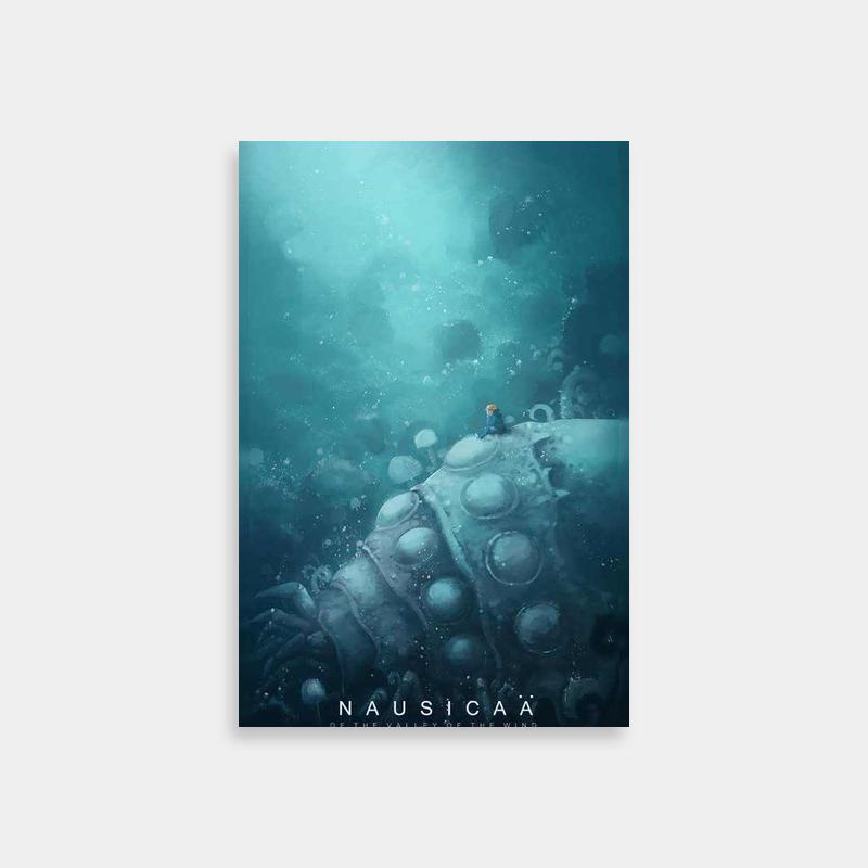 Nausicaa Blue Water Bubbles Poster - Anime Wall Art
