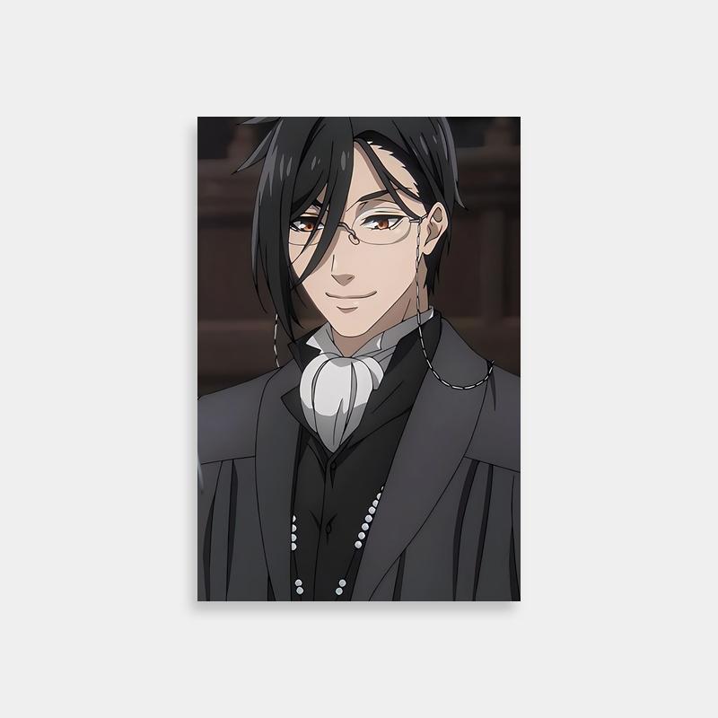 Sebastian Michaelis Black Butler Art Print - Tuxedo Character Portrait