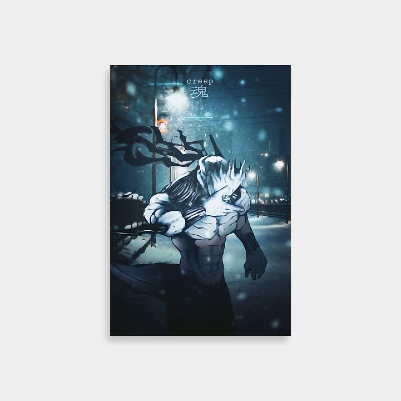 Mahito Jujutsu Kaisen Night Scene Poster - Character Holding Object