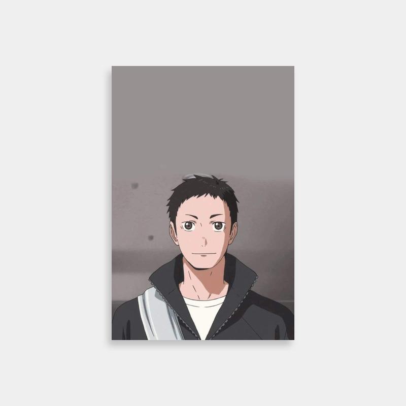 Daichi Sawamura Haikyuu Poster - Anime Character with Knife Art