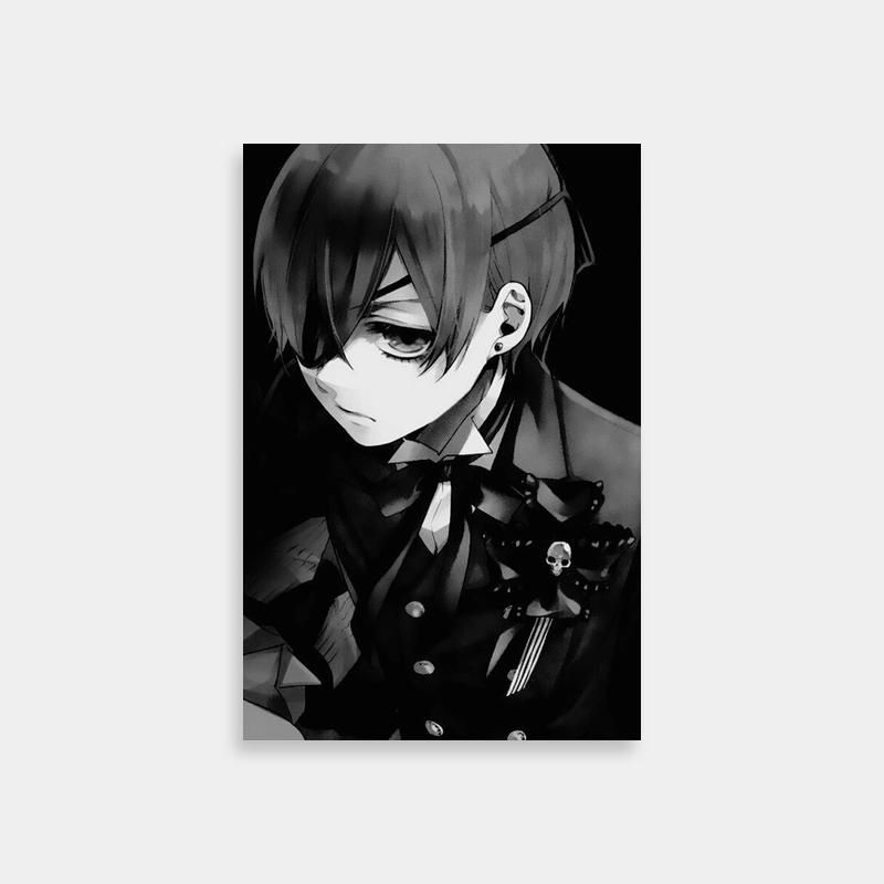 Ciel Phantomhive with Glasses - Black Butler Wall Art