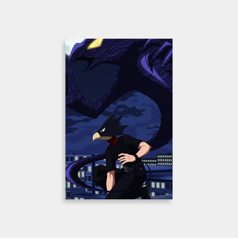 Fumikage Tokoyami My Hero Academia Poster - Dragon Art