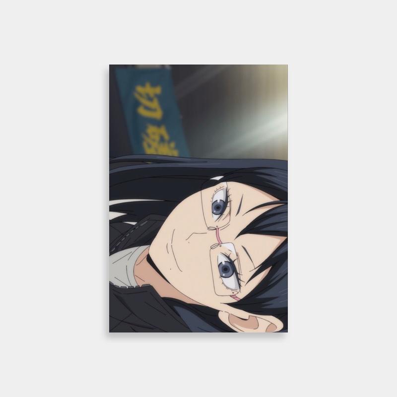 Kiyoko Shimizu Haikyuu Character Poster - Long Black Hair Portrait