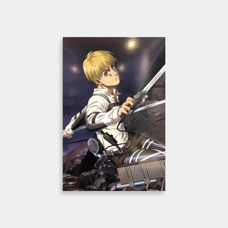 Armin Arlert Attack on Titan Art - Dual Swords Anime Character