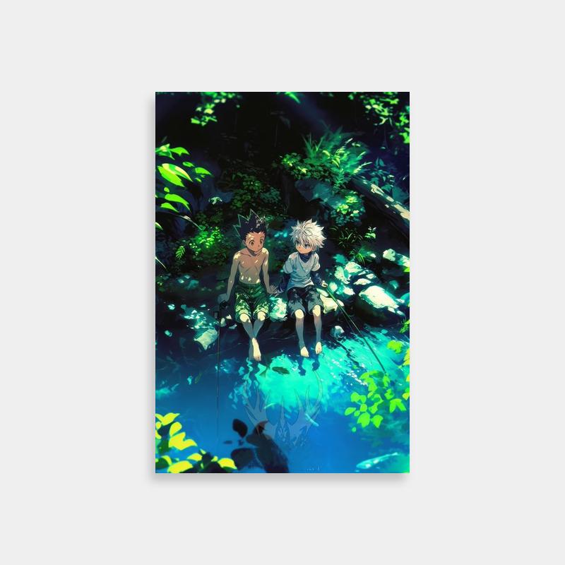 Gon Freecss Hunter x Hunter Wall Art - Anime Duo by the River