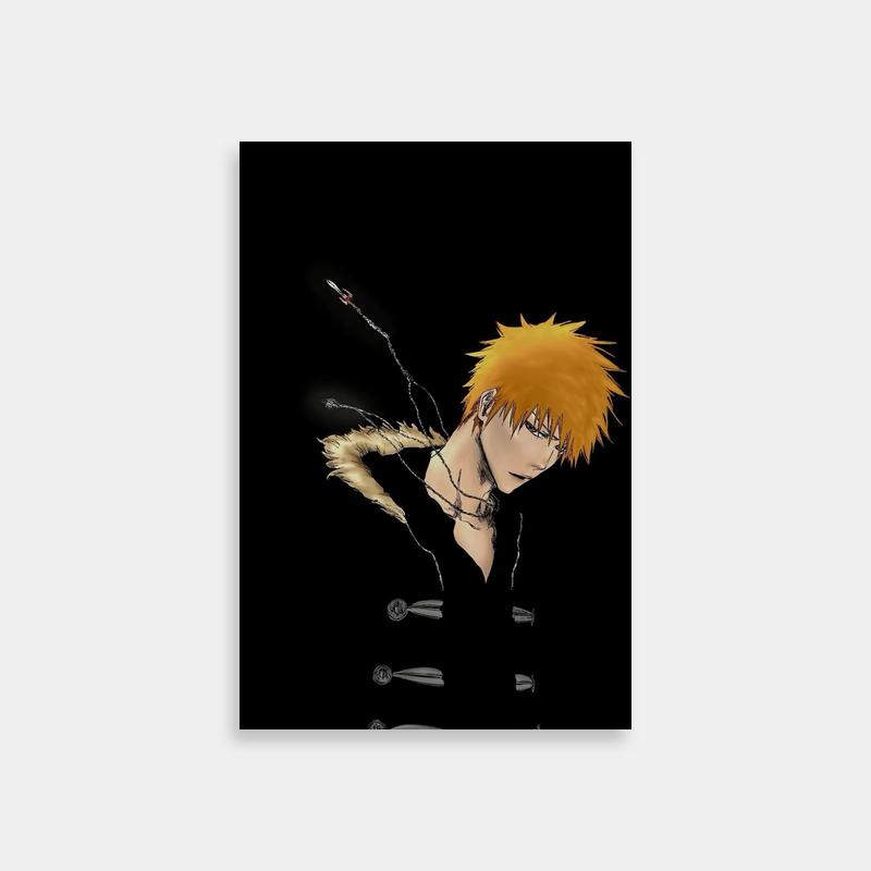 Ichigo Kurosaki with Scissors - Unique Bleach Poster