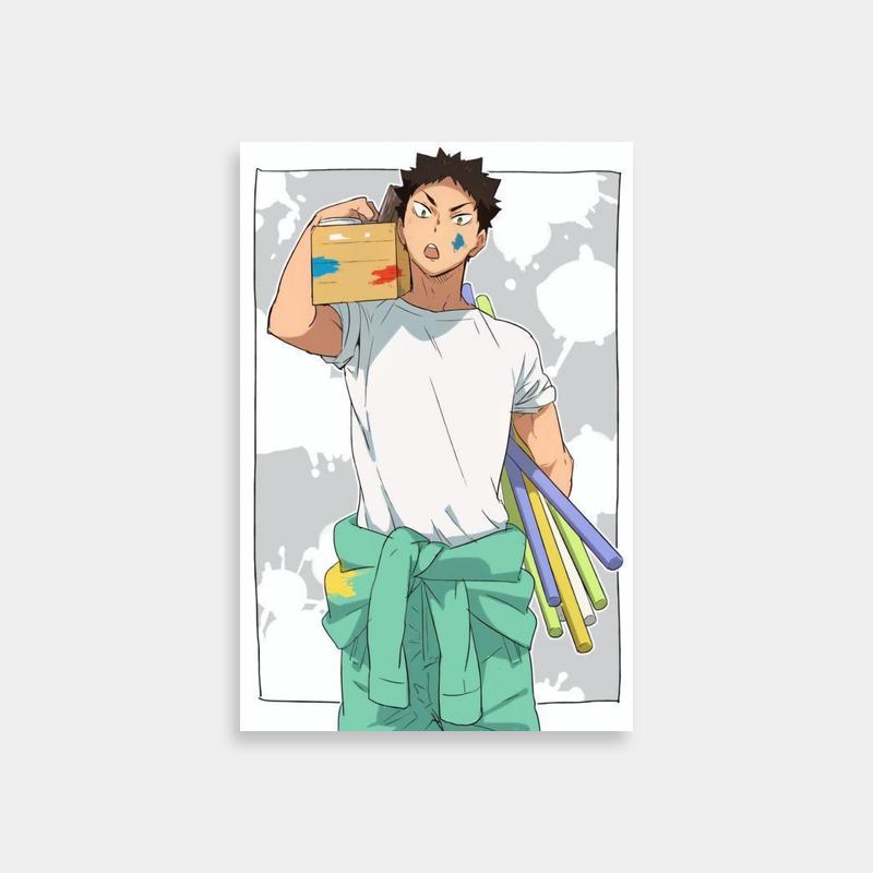 Iwaizumi Hajime Anime Art Print - Creative Haikyuu Character Poster