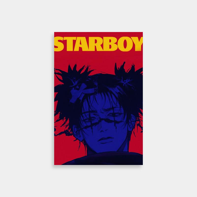 Starboy-Inspired Jujutsu Kaisen Poster - Vibrant Choso Art