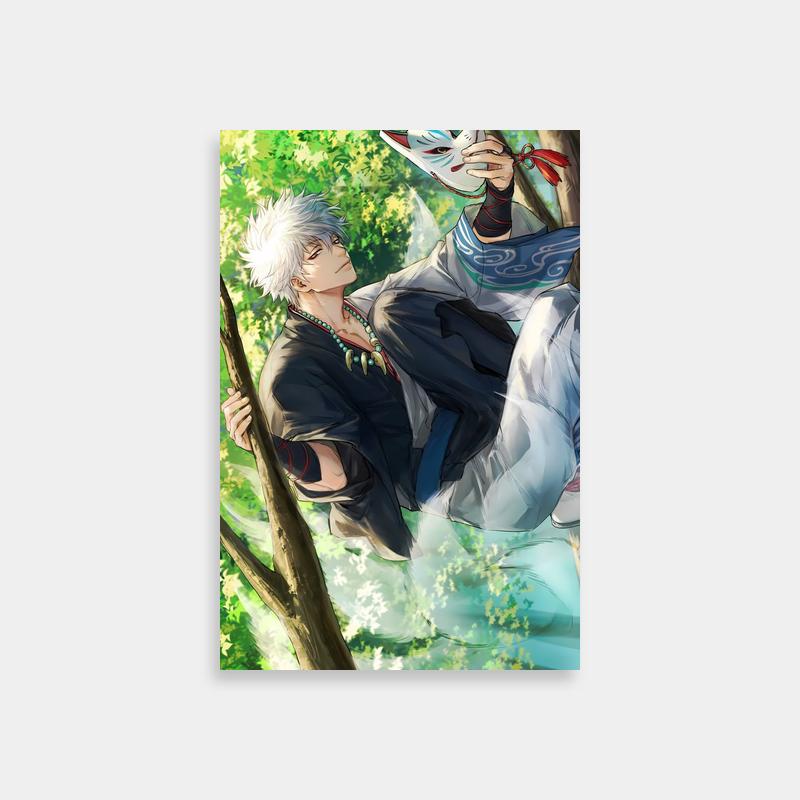 Gintoki Sakata Upside-Down Poster - Gintama Wall Art