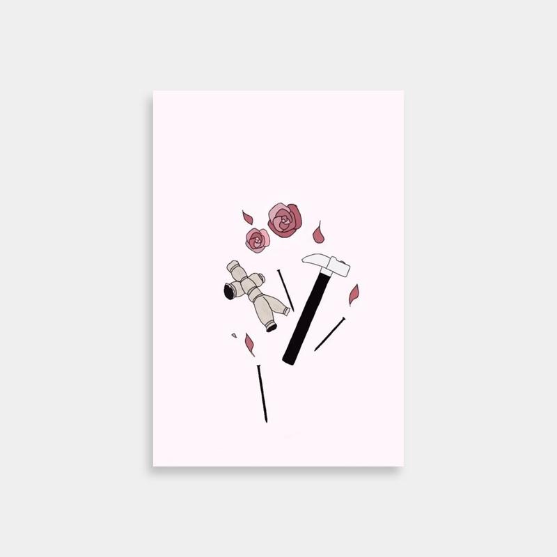 Nobara Kugisaki Jujutsu Kaisen Hammer & Roses Poster