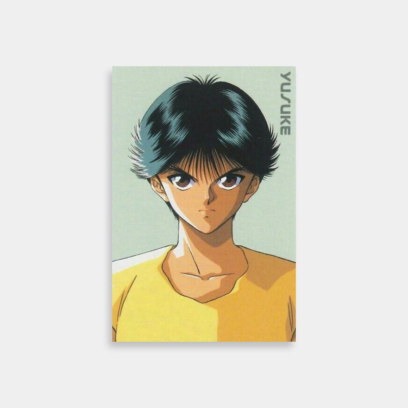 Yusuke Urameshi Yu Yu Hakusho Wall Art - Black Hair Anime Character Print