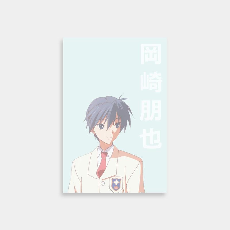 Tomoya Okazaki Clannad Anime Art - White Suit and Red Tie