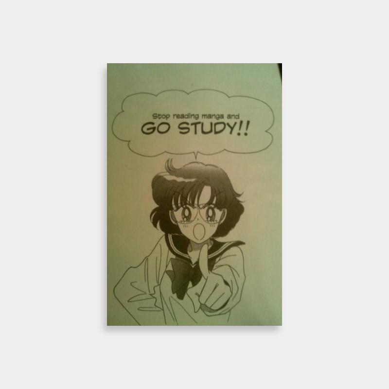 Ami Mizuno Study Motivation Sailor Moon Poster