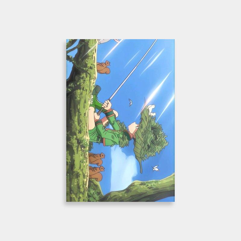 Gon Freecss Hunter x Hunter Poster - Dynamic Sky Scene
