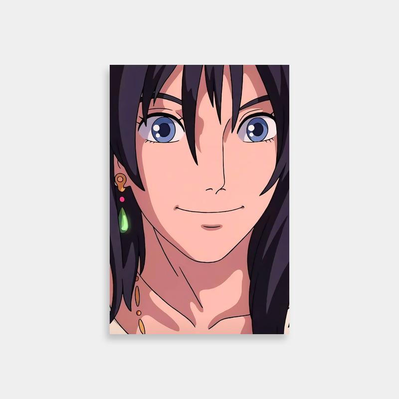 Howl Jenkins Pendragon Black Hair Anime Poster - Howl's Moving Castle