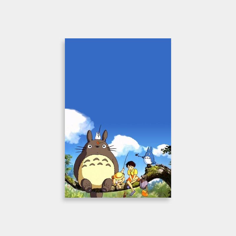 Totoro on Tree Branch Poster - My Neighbor Totoro Print