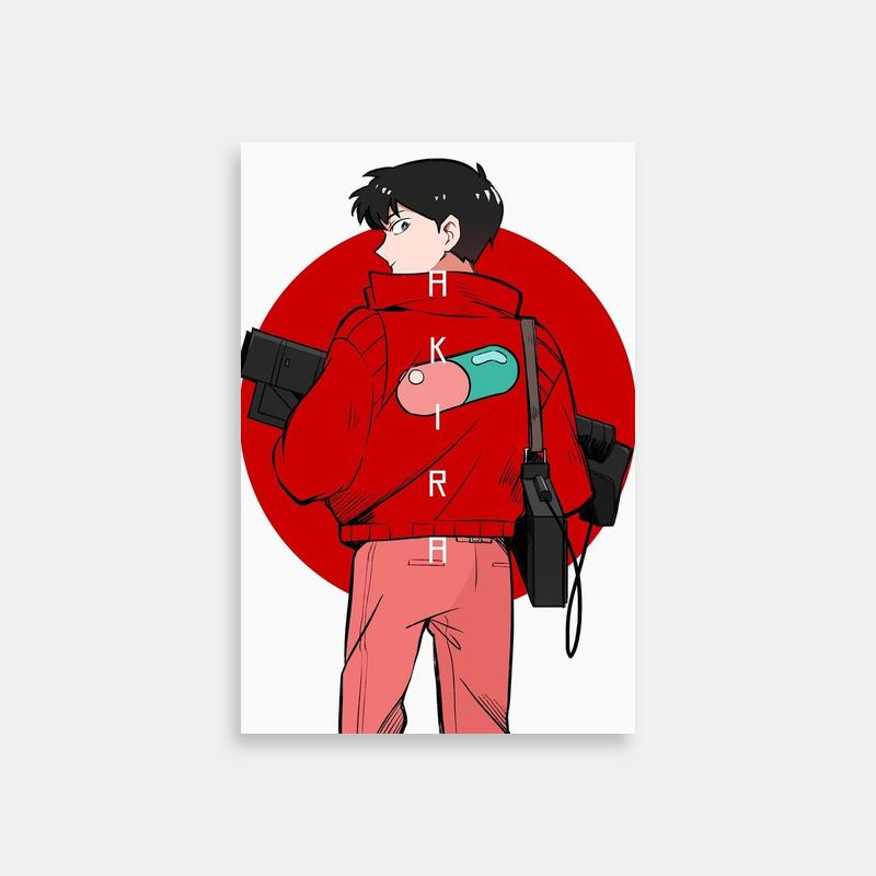 Kaneda in Red Jacket - Akira Camera Scene Poster