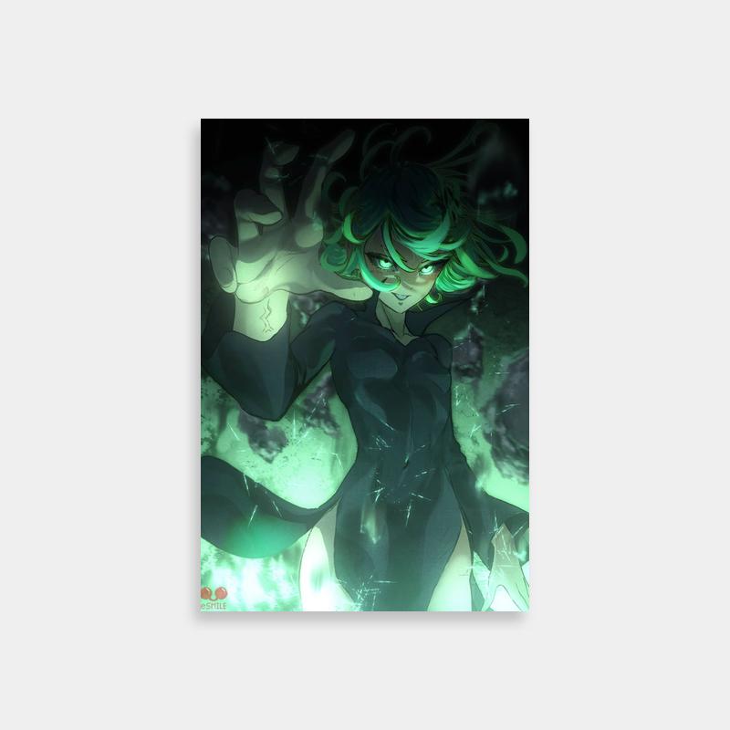 Tatsumaki One Punch Man Fan Art Poster by eSM1LE_