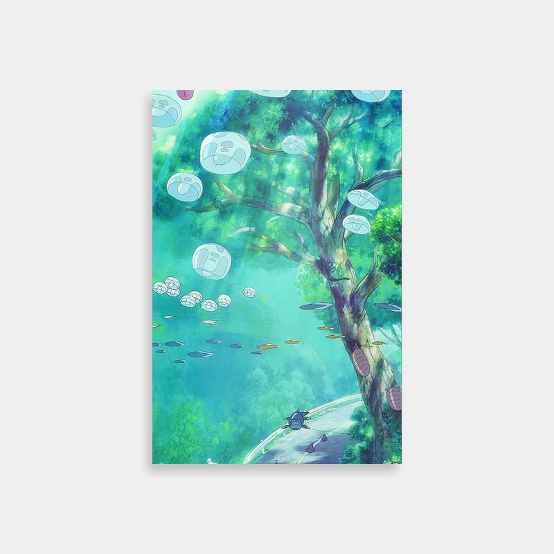 Ponyo Anime Print - Bubbles Floating in Air Scene