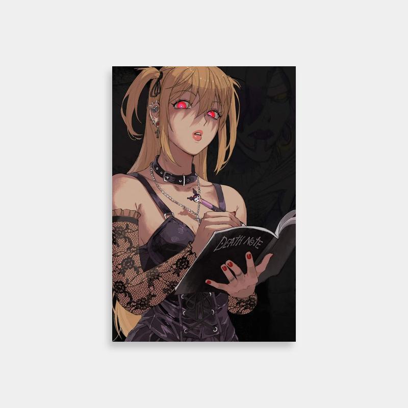 Misa Amane Death Note Wall Art - Woman with Red Eyes