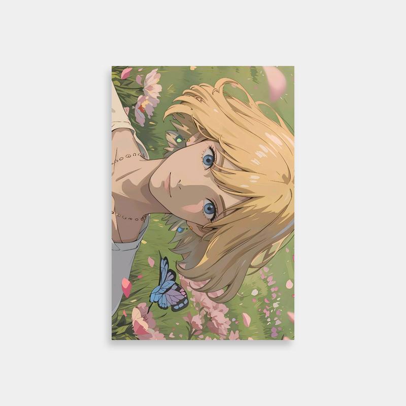 Sophie Hatter Butterfly Scene Poster - Howls Moving Castle Art