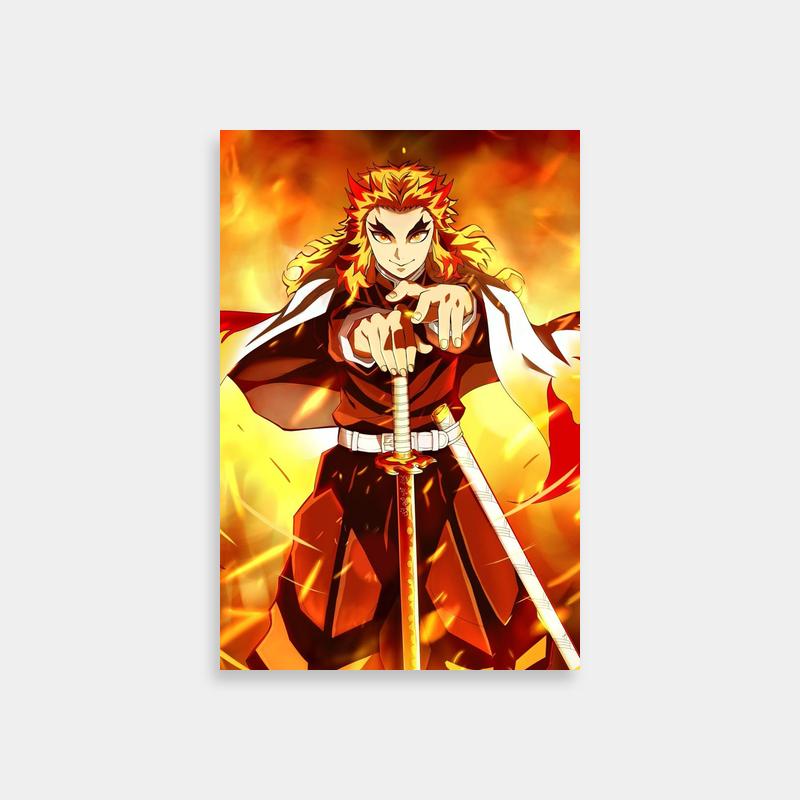 Rengoku Kyojuro Demon Slayer Wall Art