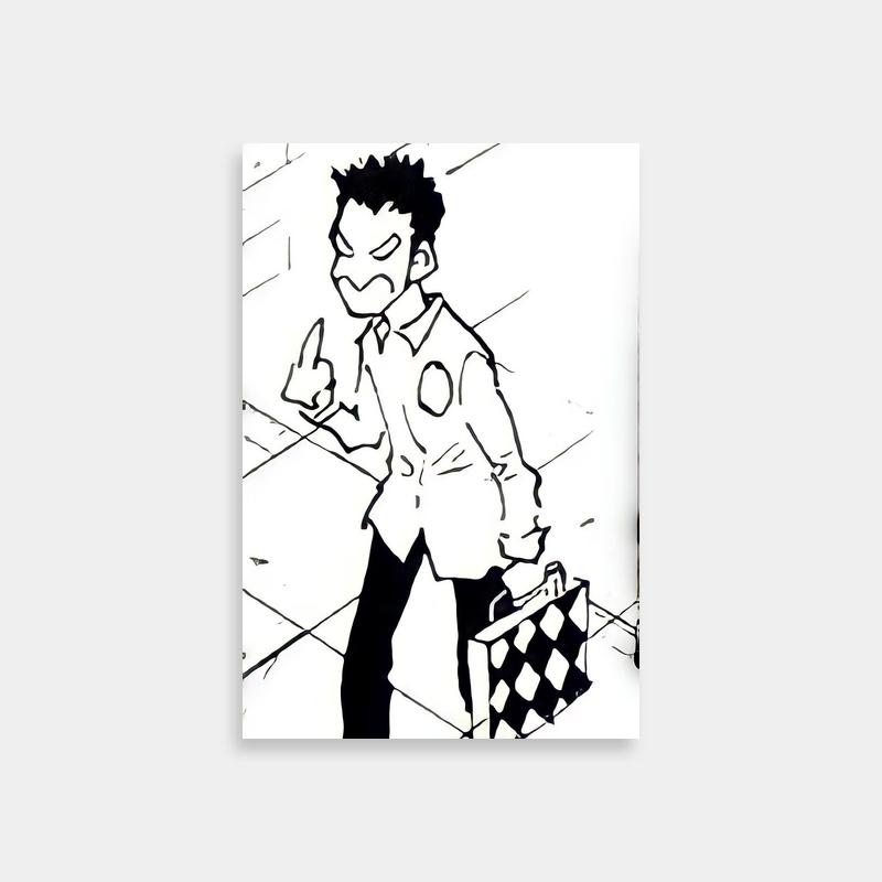 Leorio Paradinight Sketch Art Poster - Hunter x Hunter Decor